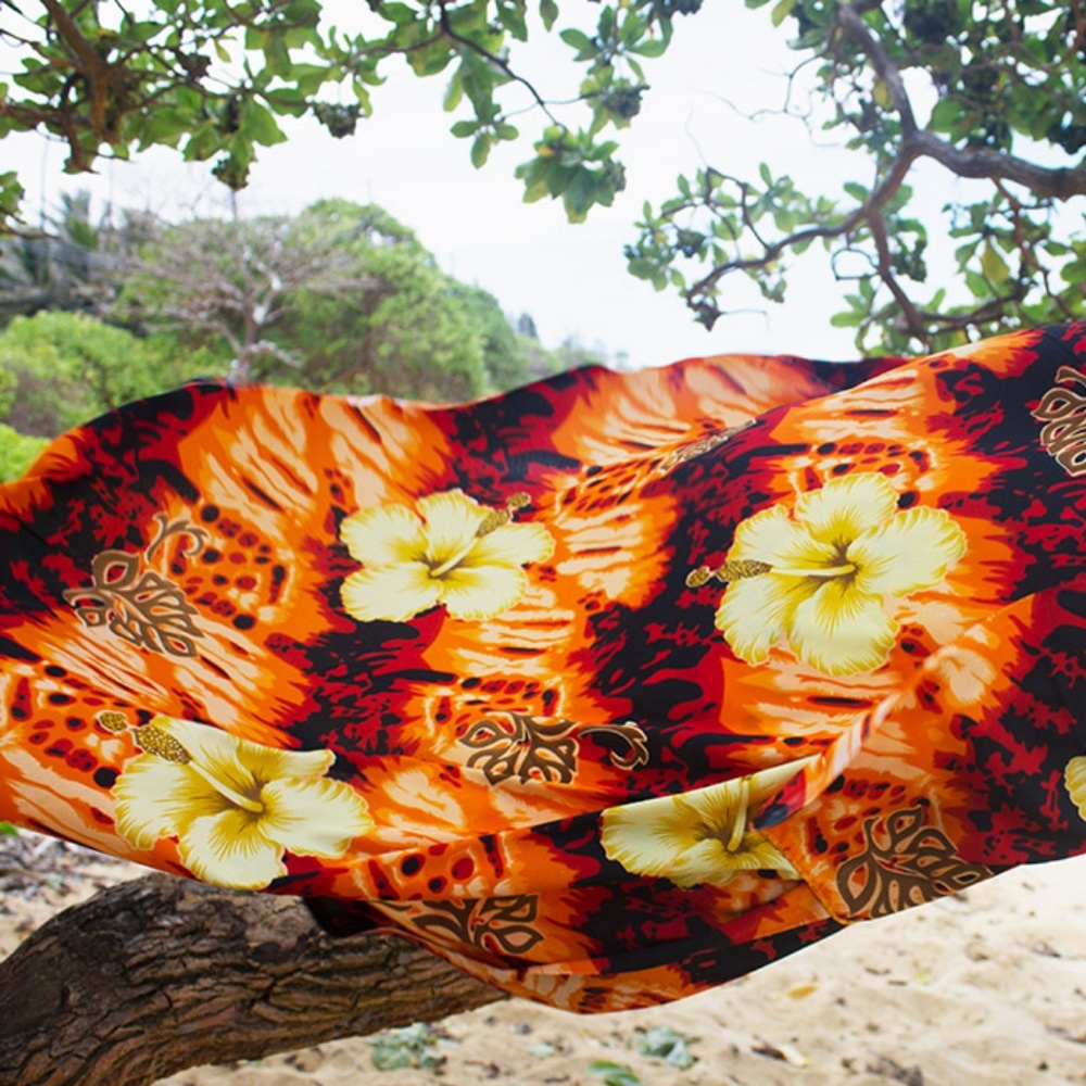 Fire and Flowers Sarong
